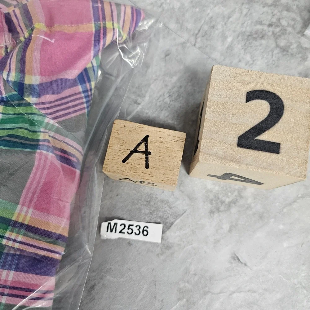 Ralph Lauren Madras Boys Shirt 5 Pink Green Plaid Button Down Pony Summer School